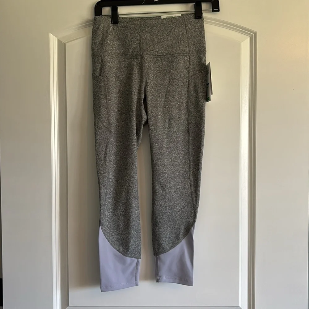 NWT Gaiam Women's High Waisted Yoga Pants Compression Workout Leggings, XS